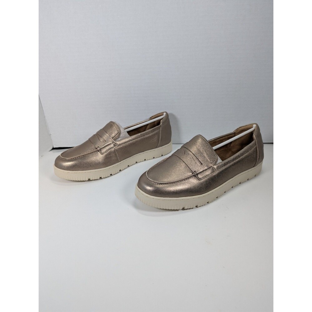 Easy Spirit Womens Size 11W Karin eFlex Slip On Loafers Bronze Leather NIB - Picture 4 of 15